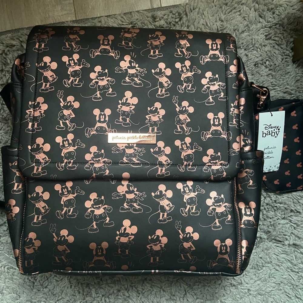 Petunia Pickle Bottom x Disney Boxy Backpack Metallic Mickey